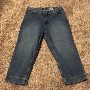 Eddie Bauer denim capris